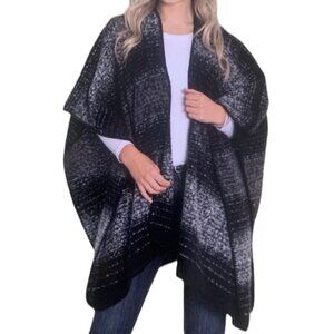 Woolrich Cozy Knit Blanket Wrap Poncho One Size